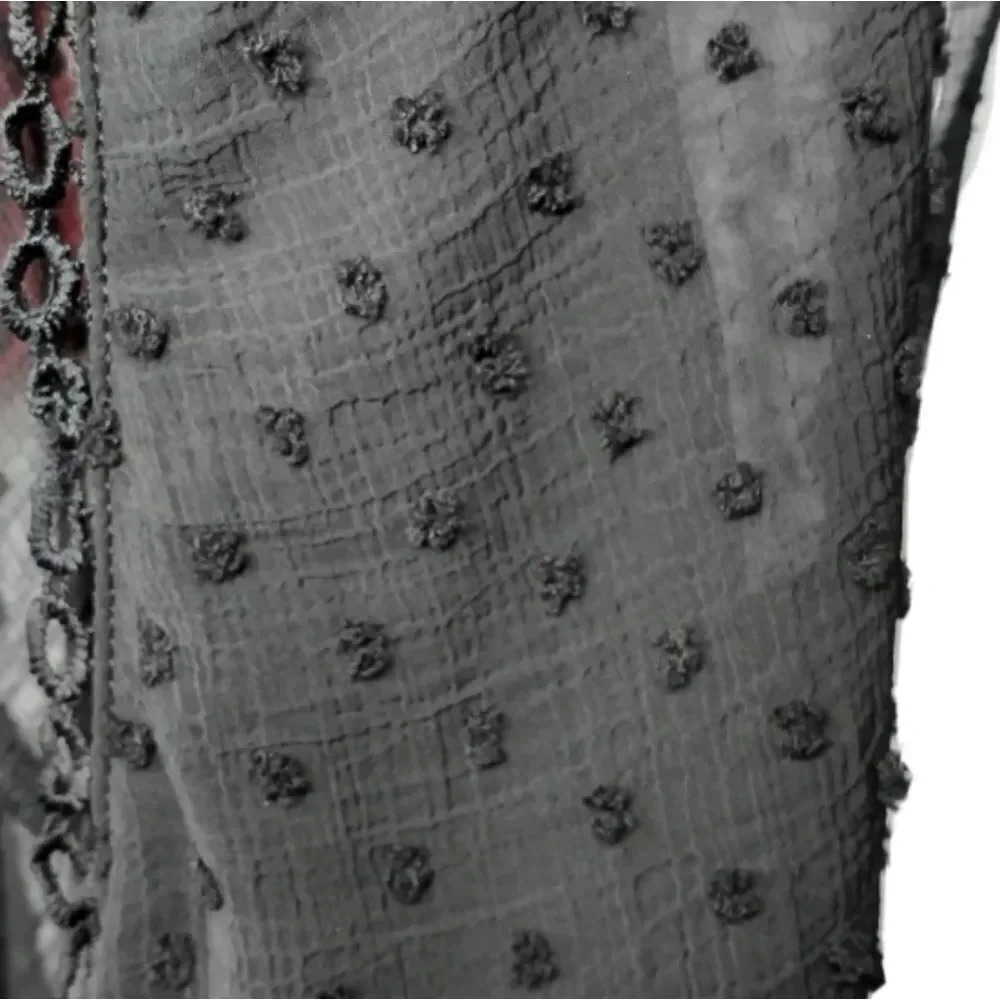 LUSH FAUX WRAP DRESS - BLACK - Picture 3 of 6